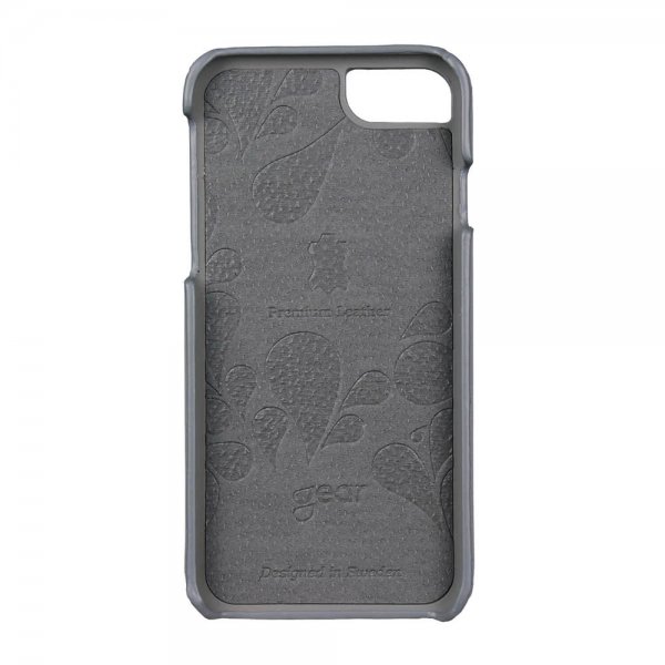Onsala iPhone 6/6S/7/8/SE Kuori Aito Nahka Harmaa