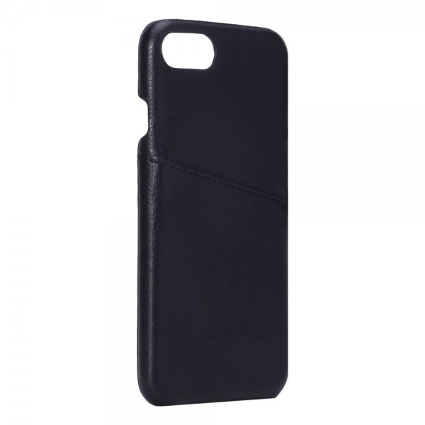 Onsala iPhone 6/6S/7/8/SE Kuori, jossa korttipaikka, musta
