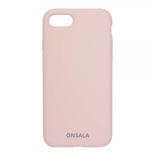 Onsala iPhone 6/6S/7/8/SE Kuori Silikoni Hiekka Pinkki
