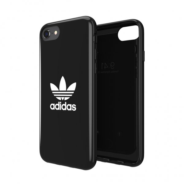 Adidas iPhone 6/6S/7/8/SE Kuori Snap Case Trefoil Musta