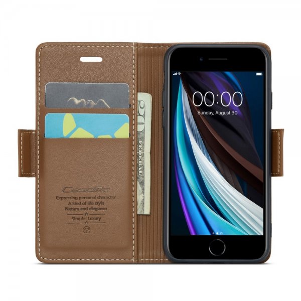 CaseMe iPhone 6/6S/7/8/SE suojakuori 023 Series Ruskea