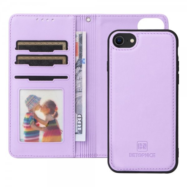 Betopnice iPhone 6/6S/7/8/SE suojakuori irrotettavalla kuorella 005 Violetti