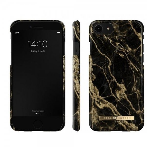 Ideal of Sweden iPhone 6/6S/7/8/SE Kuori Fashion Case Golden Smoke Marble