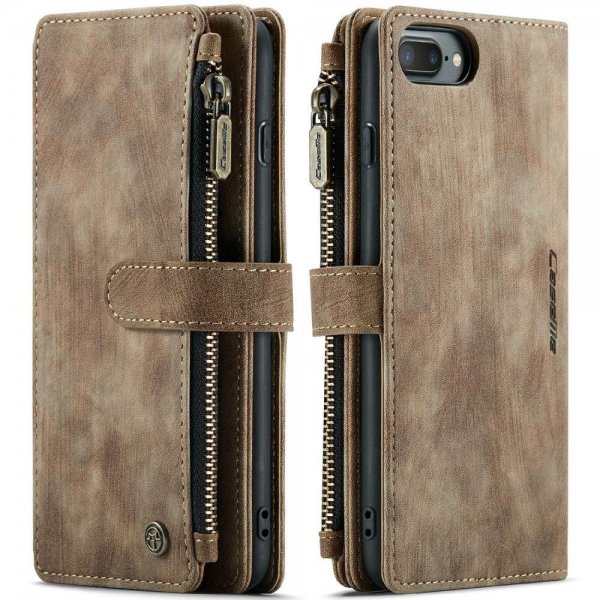 CaseMe iPhone 6/6S Plus/7 Plus/8 Plus -suojakotelo C30 Series, ruskea