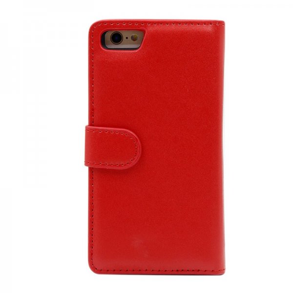 iPhone 6/6S Kotelo Magneettisesti Irrotettava Kuori Punainen