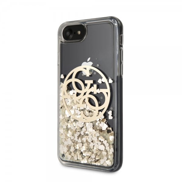 Guess iPhone 7/8/SE Kuori Glitter Circle Kulta