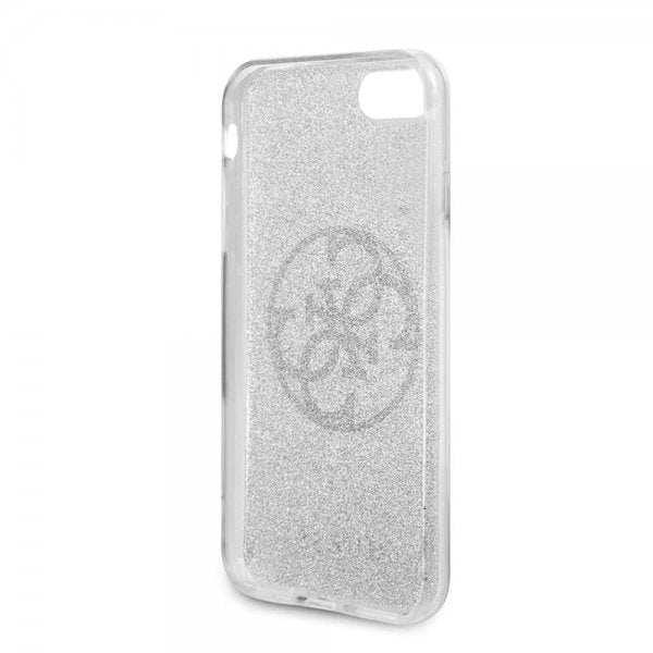 Guess iPhone 7/8/SE Kuori Glitter Circle Silver