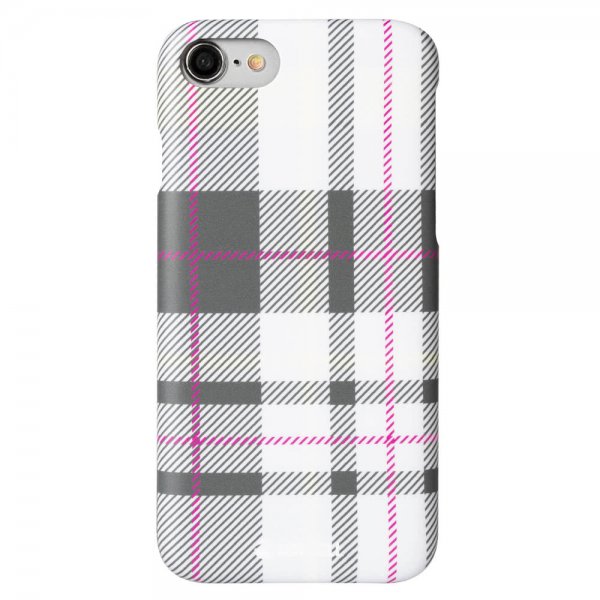 Krusell iPhone 7/8/SE Kuori Limited Cover Plaid Light Grey