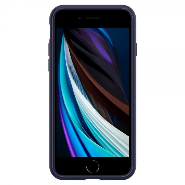 Spigen iPhone 7/8/SE kuori Liquid Air Midnight Blue
