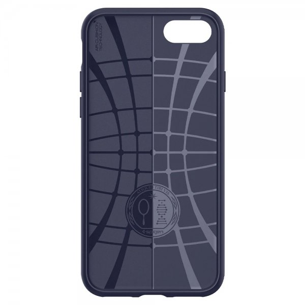 Spigen iPhone 7/8/SE kuori Liquid Air Midnight Blue