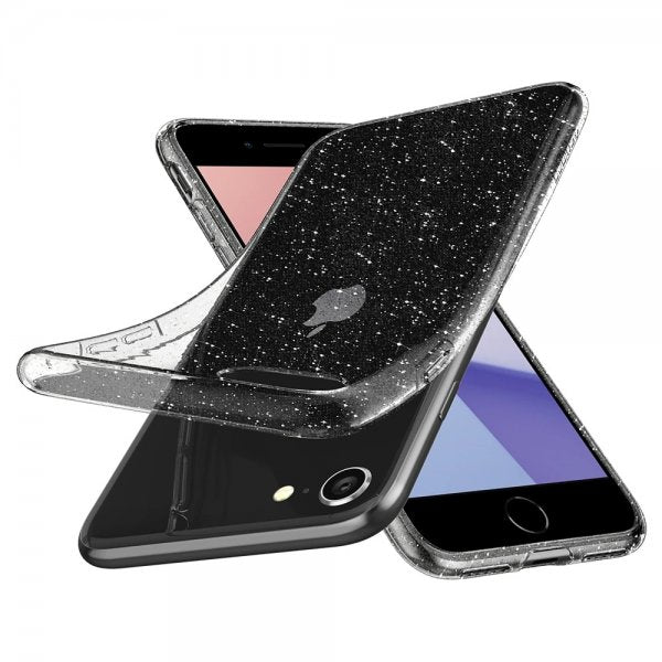 Spigen iPhone 7/8/SE kuori Liquid Crystal Glitter Crystal Quartz