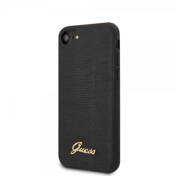 Guess iPhone 7/8/SE Suojakuori Lizard Musta