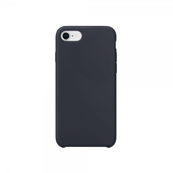 Xqisit iPhone 7/8/SE kuori, silikonikotelo, Midnight Blue