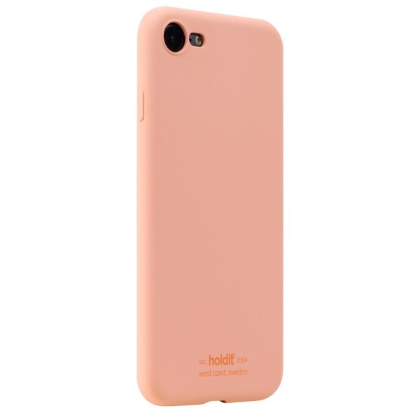 holdit iPhone 7/8/SE kuori silikoni Pink Peach
