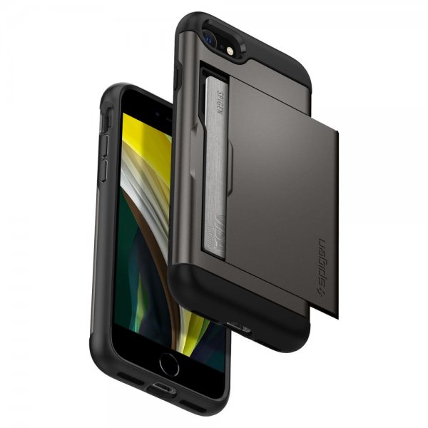 Spigen iPhone 7/8/SE kuori Slim Armor CS Gunmetal