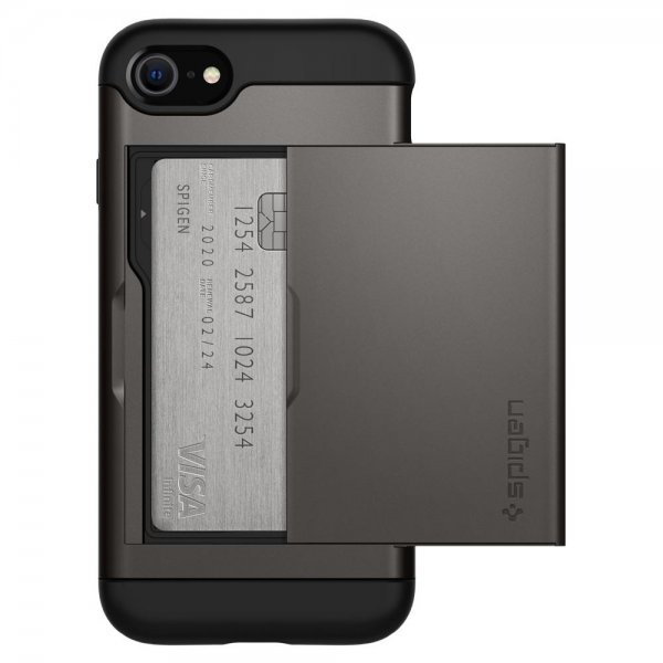 Spigen iPhone 7/8/SE kuori Slim Armor CS Gunmetal
