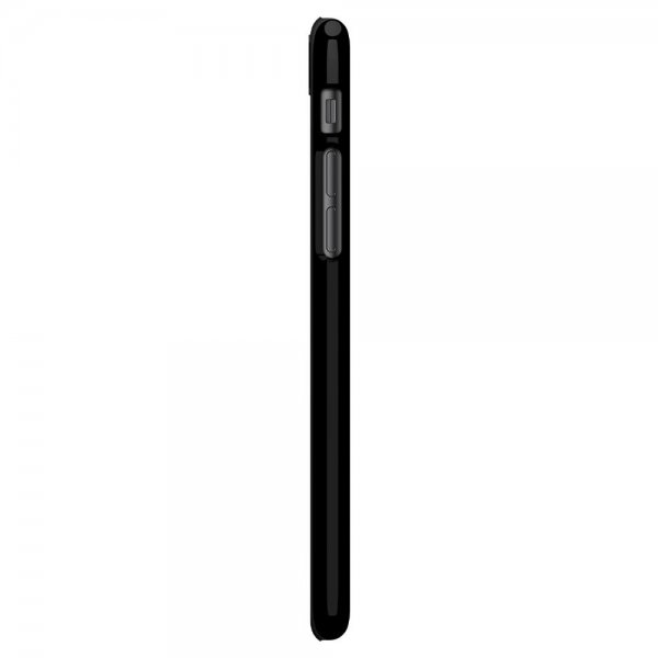 Spigen iPhone 7/8/SE kuori Thin Fit Jet Black