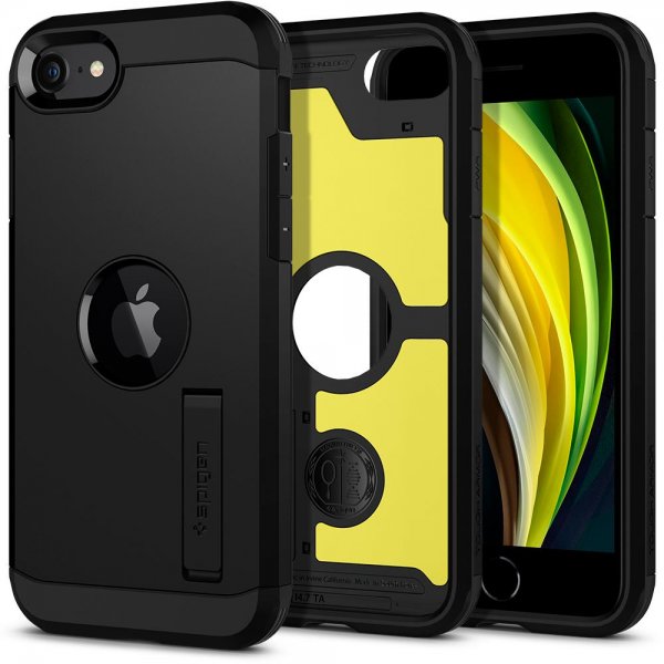 Spigen iPhone 7/8/SE Suojakuori Tough Armor Musta