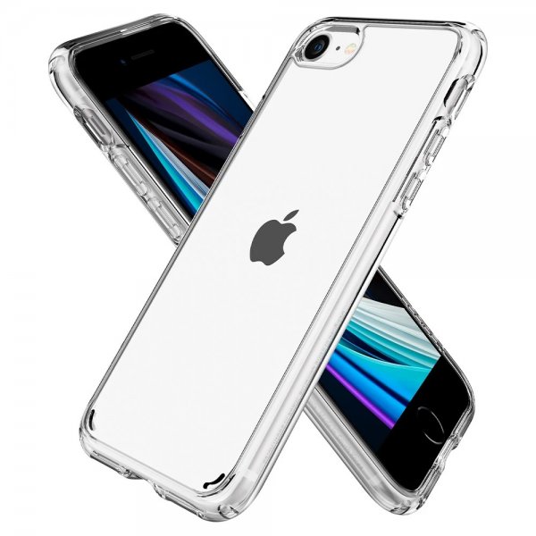 Spigen iPhone 7/8/SE kuori Ultra Hybrid Crystal Clear