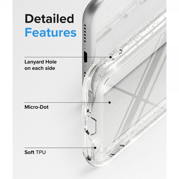 Ringke iPhone 7/8/SE kuori Air Glitter Clear