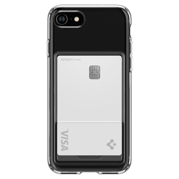 Spigen iPhone 7/8/SE kuori Crystal Slot Crystal Clear