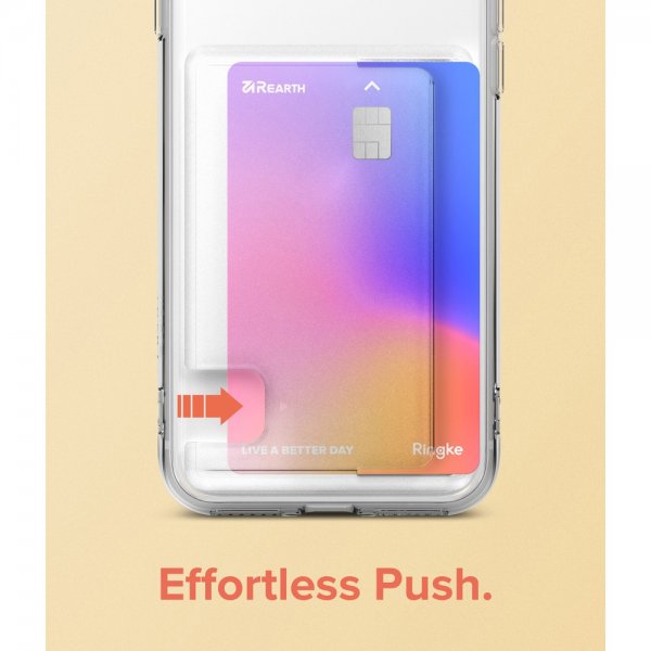 Ringke iPhone 7/8/SE kuori Fusion Card Clear