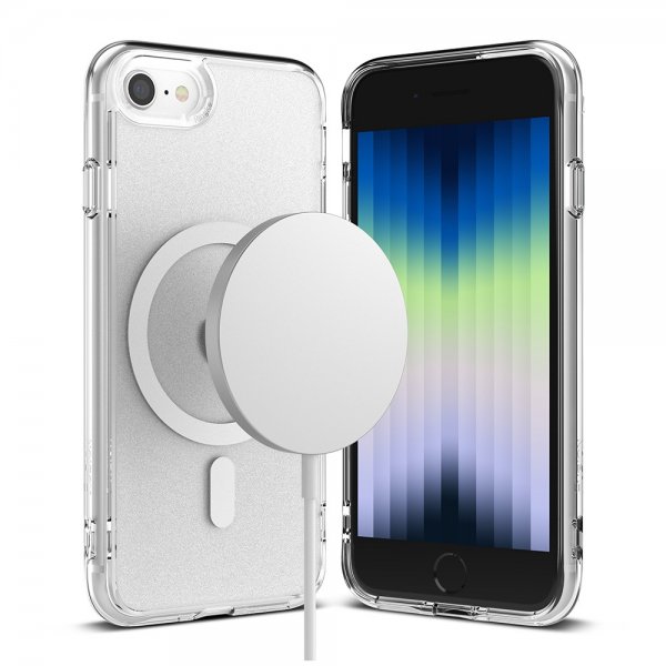 Ringke iPhone 7/8/SE kuori Fusion Magnetic MagSafe Matte Clear