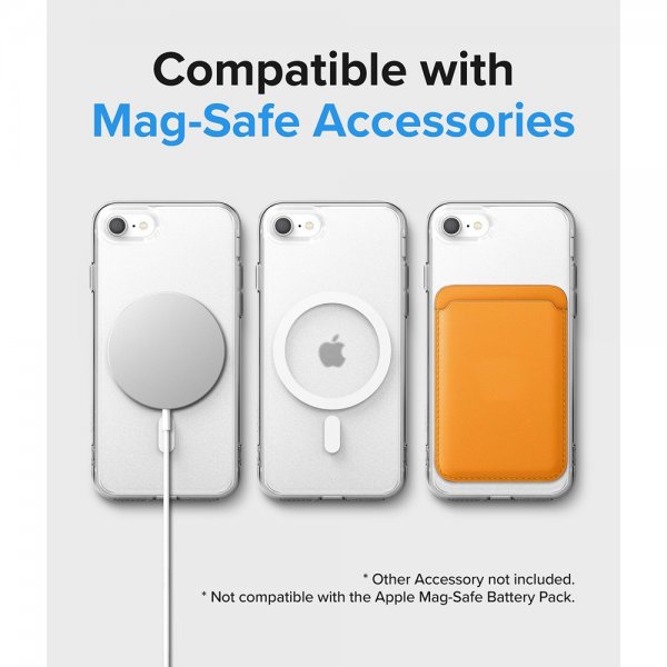 Ringke iPhone 7/8/SE kuori Fusion Magnetic MagSafe Matte Clear
