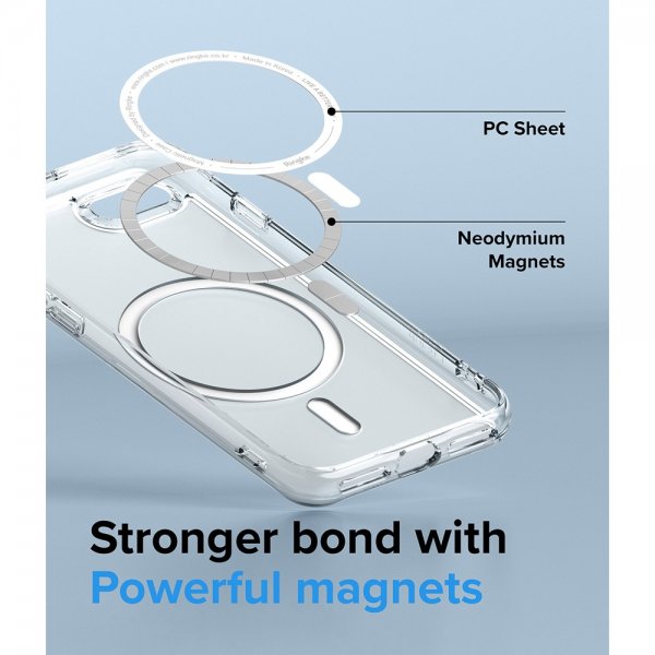 Ringke iPhone 7/8/SE kuori Fusion Magnetic MagSafe Matte Clear