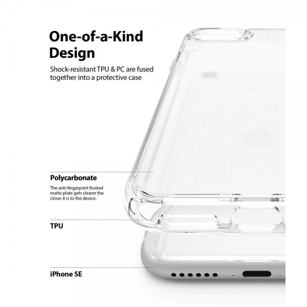 Ringke iPhone 7/8/SE kuori Fusion Matte Clear