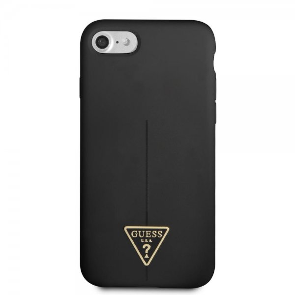 Guess iPhone 7/8/SE Kuori Metal Triangle Musta