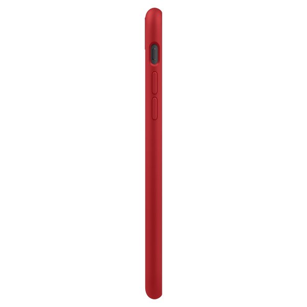 Spigen iPhone 7/8/SE kuori, Silicone Fit, punainen