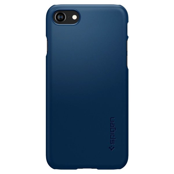 Spigen iPhone 7/8/SE kuori Thin Fit Navy Blue