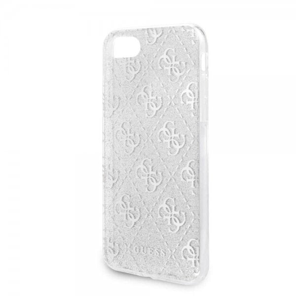 Guess iPhone 7/8/SE Kuori Glitter Peony Hopea