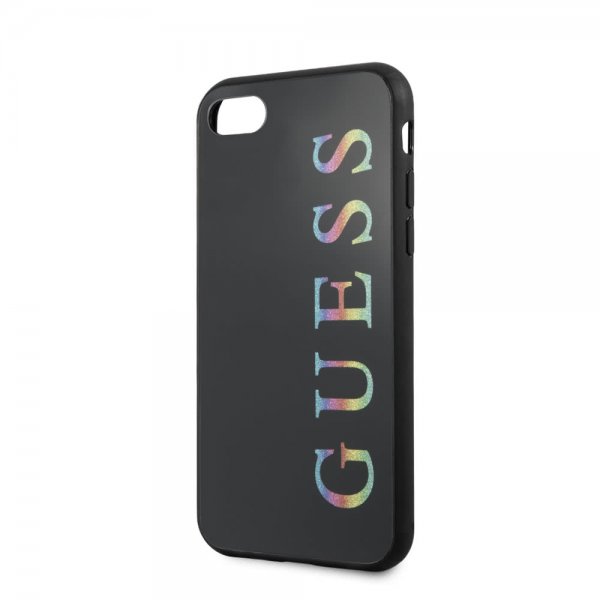 Guess iPhone 7/8/SE Kuori Glitter Cover Musta