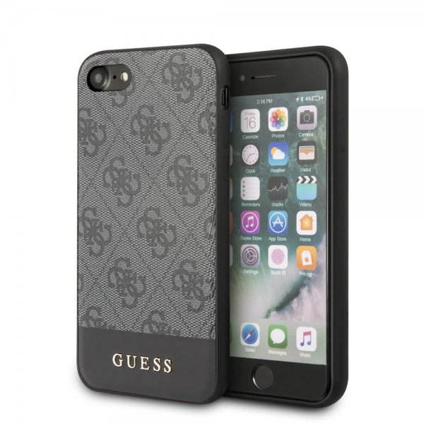 Guess iPhone 7/8/SE Kuori Stripe Cover Harmaa