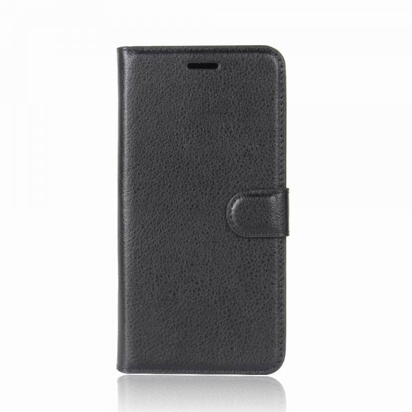 iPhone 7 Plus/iPhone 8 Plus Litsi-nahkakuori, musta