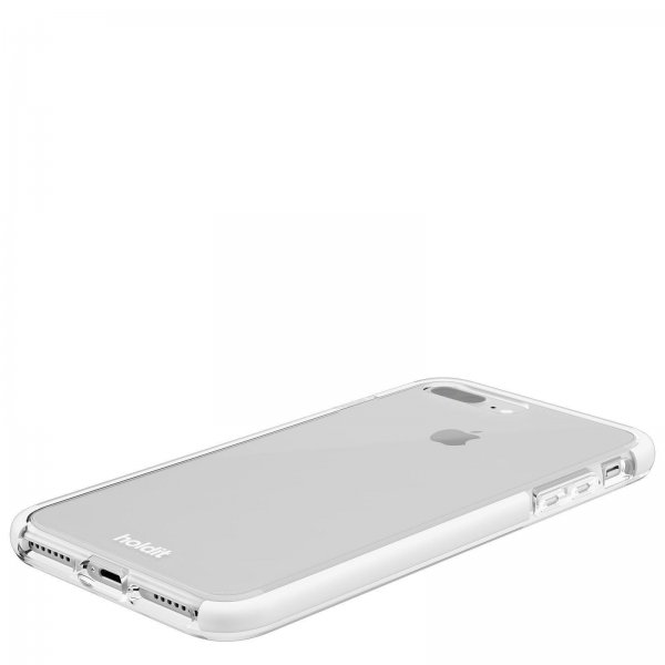 holdit iPhone 7 Plus/iPhone 8 Plus -suojakuori, läpinäkyvä valkoinen