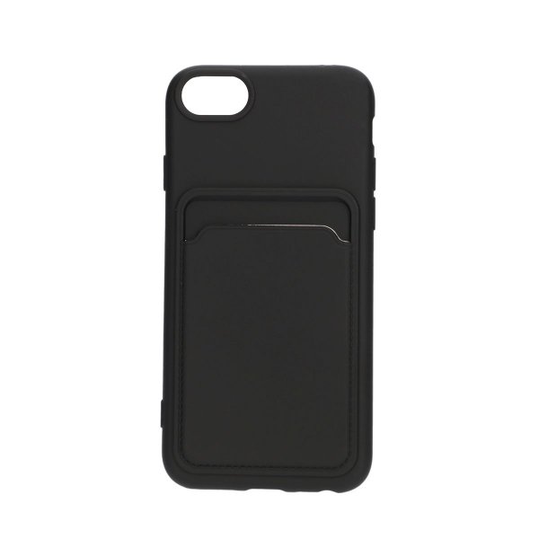 iPhone 7/8/SE Kuori Korttipidike Musta