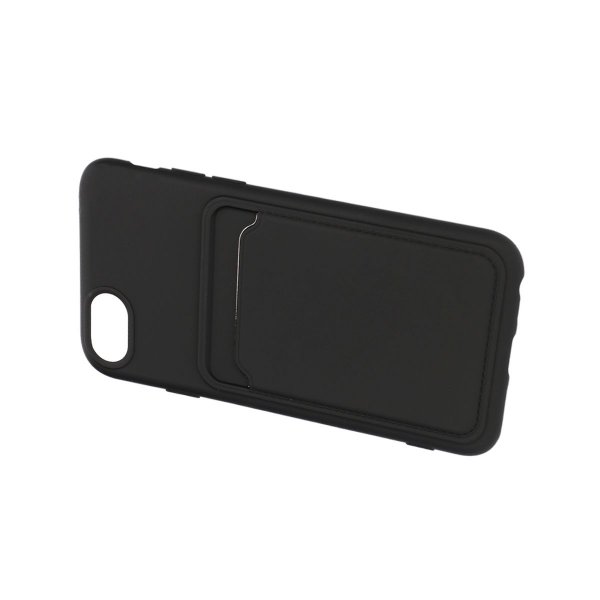 iPhone 7/8/SE Kuori Korttipidike Musta