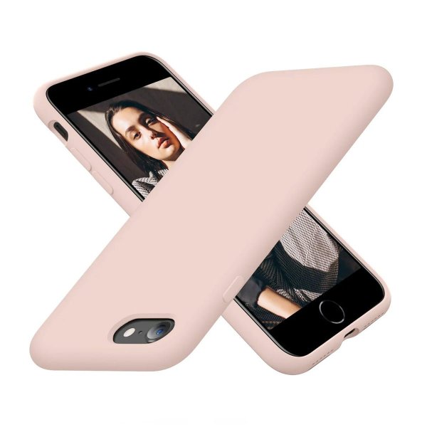 Rvelon iPhone 7/8/SE-suojakuori silikonia, beige