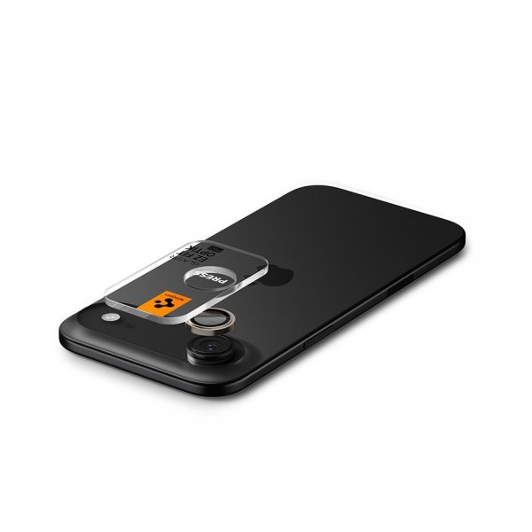 Spigen iPhone Air -kamerasuojalasi GLAS.tR EZ Fit Optik Pro, 2 kpl, musta