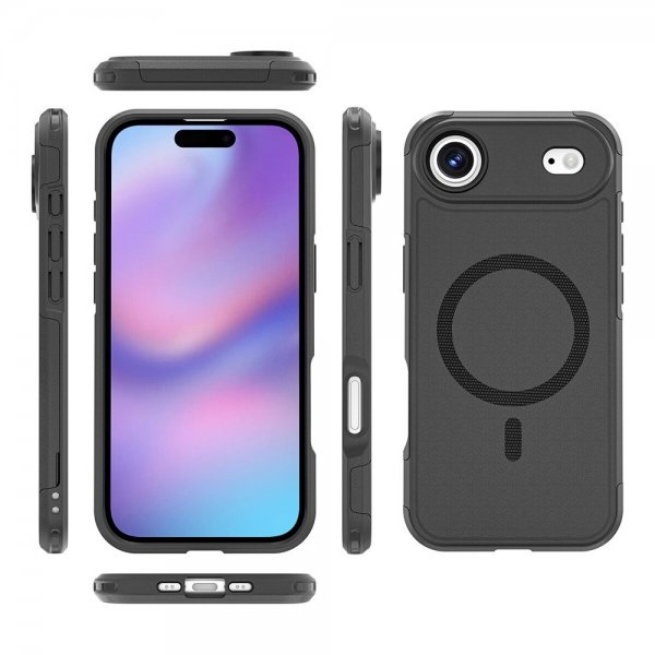 4smarts iPhone Air -kuori Defend Case Ultimag, musta