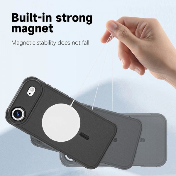 4smarts iPhone Air -kuori Defend Case Ultimag, musta