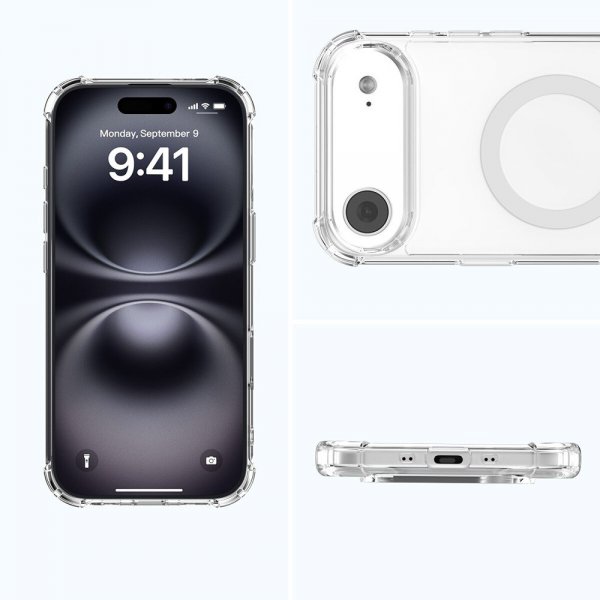 4smarts iPhone Air -kuori Ibiza MagSafe, läpinäkyvä