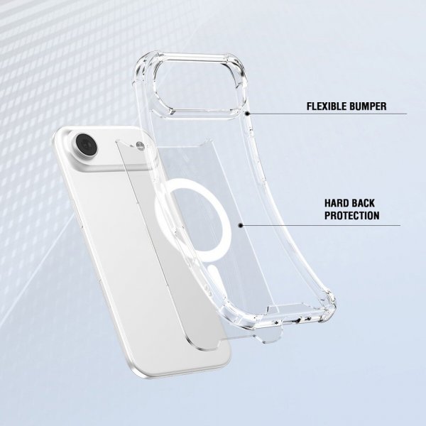 4smarts iPhone Air -kuori Ibiza MagSafe, läpinäkyvä