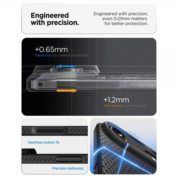 Spigen iPhone Air -kuori, Liquid Air Matte Black