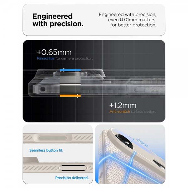 Spigen iPhone Air -kuori, Liquid Air Natural Titanium