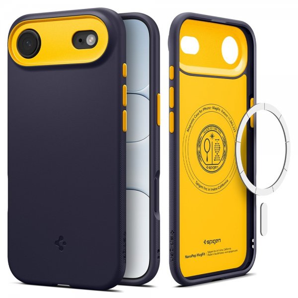 Spigen iPhone Air -kuori Nano Pop MagFit Blueberry Navy