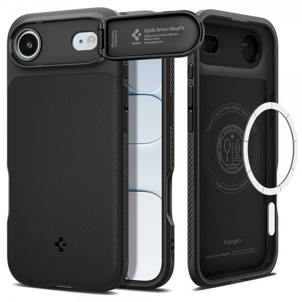 Spigen iPhone Air Skal Optik Armor MagFit Musta